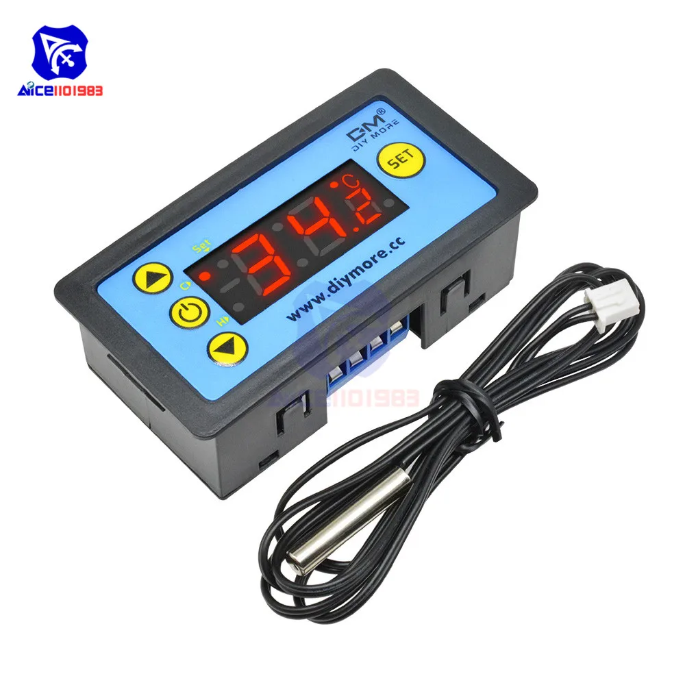 DC 12V/DC 24V/AC 110 220V термометр светодиодный цифровой переключатель Высокоточный