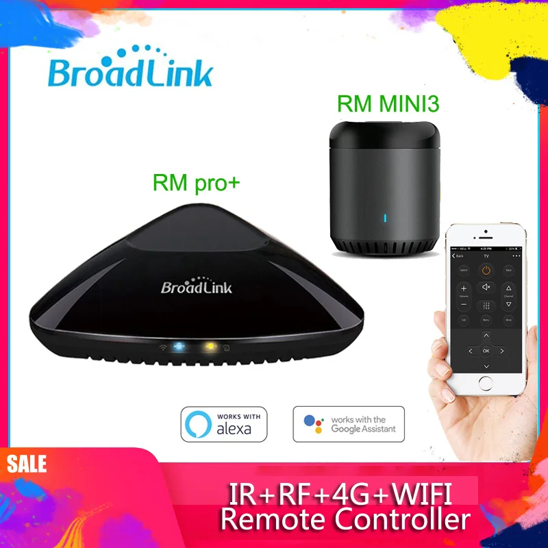 Broadlink RM PRO+ RM33 Универсальный Интеллектуальный пульт дистанционного управления умный дом автоматизация WiFi+ IR+ RF переключатель для IOS Android телефон