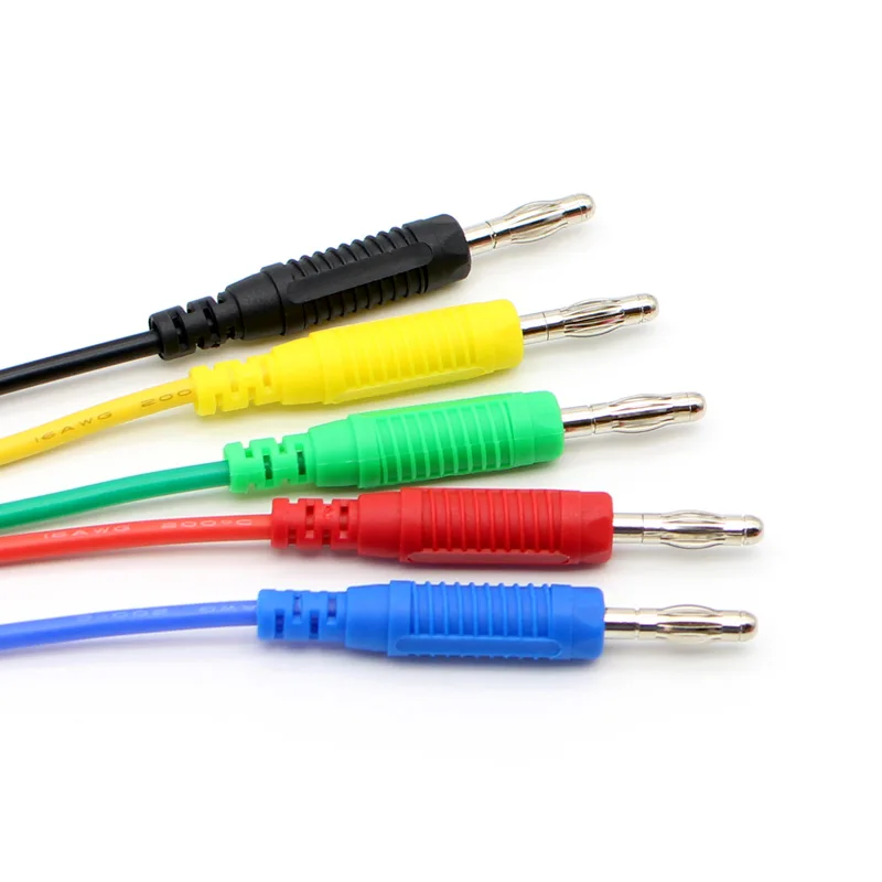 TL650 1 0 метров Высокое качество 13AWG гибкие силиконовые испытательные выводы 4 мм