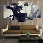 5 шт., Мультяшные картинки, художественные работы, игры NieR: автоматические игры, художественные плакаты, постеры, холст для домашнего декора, стены