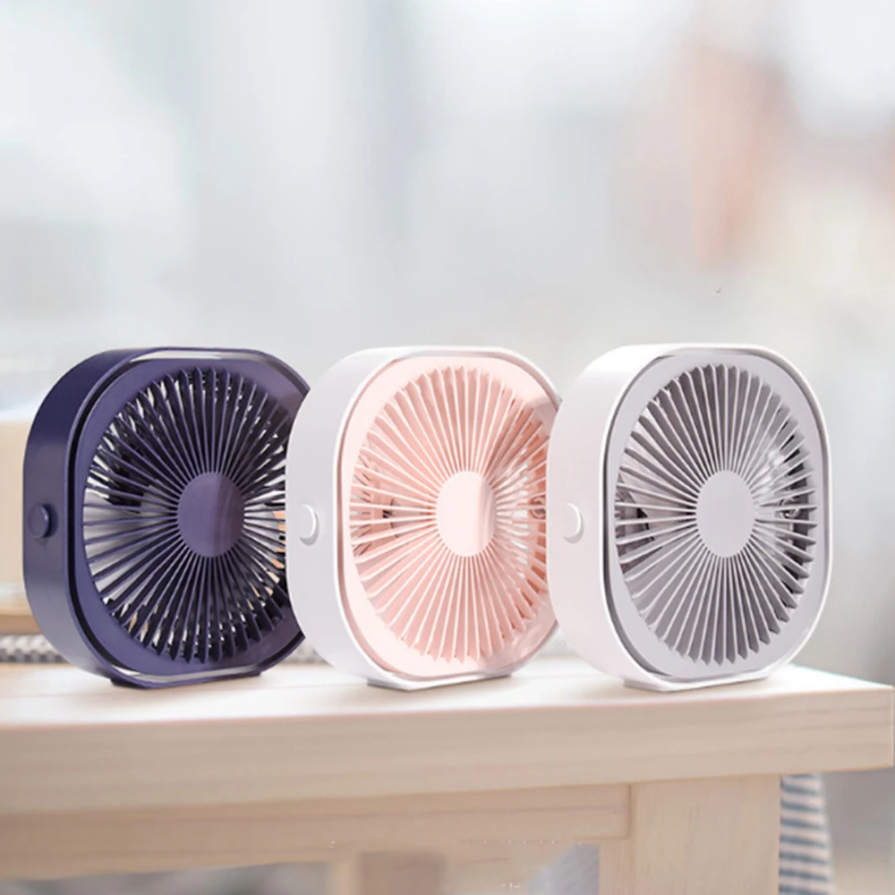 New 6 Inch USB Desktop Fashion Mini Charging Fan Handheld Portable 360 Rotation Adjustable Angle for Office Household Traveling | Дом и сад