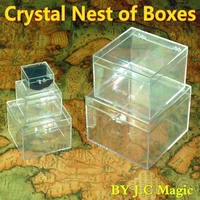 crystal nest of boxes by j c magic tricks stage close up magia appear coin box magie illusion mentalism illusion gimmick props