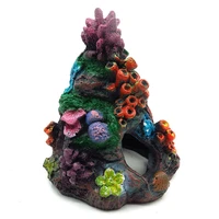 1pc artificial resin colorful coral reef ornament diy aquarium fish tank decoration landscaping home supplies