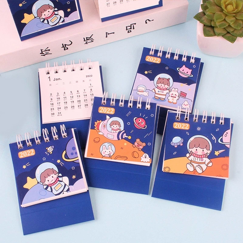 

B36C Pocket 2022 Calendar 2.5''x3.7'' Mini Desktop Memo Calendar for student Teacher Office Women Men Planning Whole Month