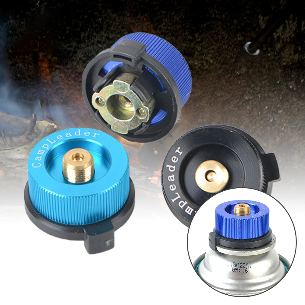 

Camping Gas Stove Adapter Mini Portable Conversion Canister Gas Cylinder Conversion Converter Adapter for Split Stove For Hiking