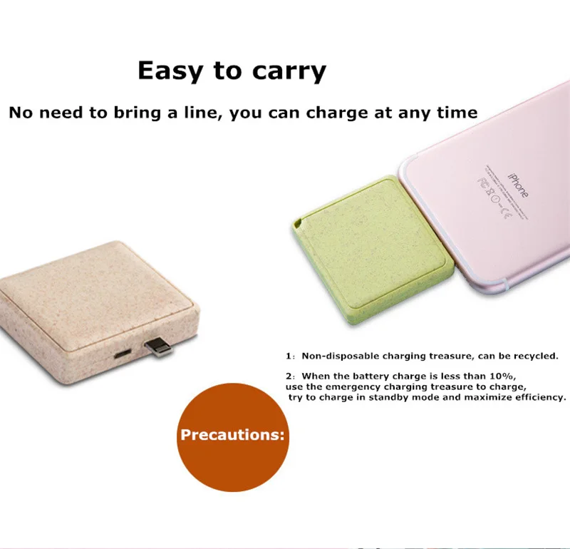 1000-2000 мАч портативный путешествия мини Powerbank для huawei резервного копирования зарядное устройство Внешний разъем type-c аварийное зарядное устройство