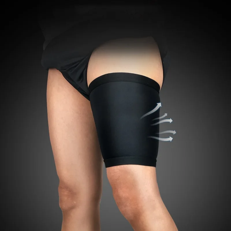 

1 Thigh Cuff Soft Breathable Anti-sweat Anti-slip Compression Movement Anti-muscle Strain Protection Leg Cover