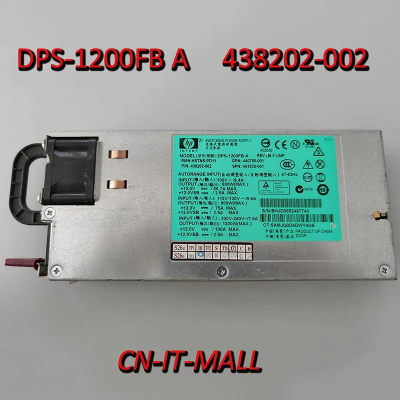 Вытяжной DPS 1200FB A 438202 002 440785 001 1200 Вт источник питания|Компьютерные кабели и