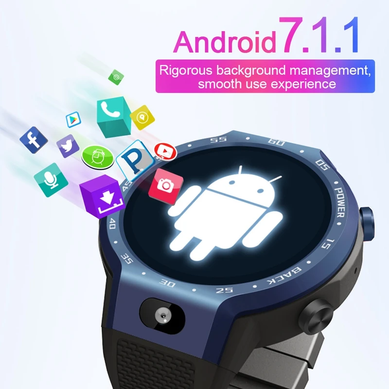 4G Smartwatch телефон Android 7.1.1 1 Гб+ 16 Гб Шагомер фитнес трекер Поддержка gps Wi-Fi сердечного ритма Bluetooth Smartwatch