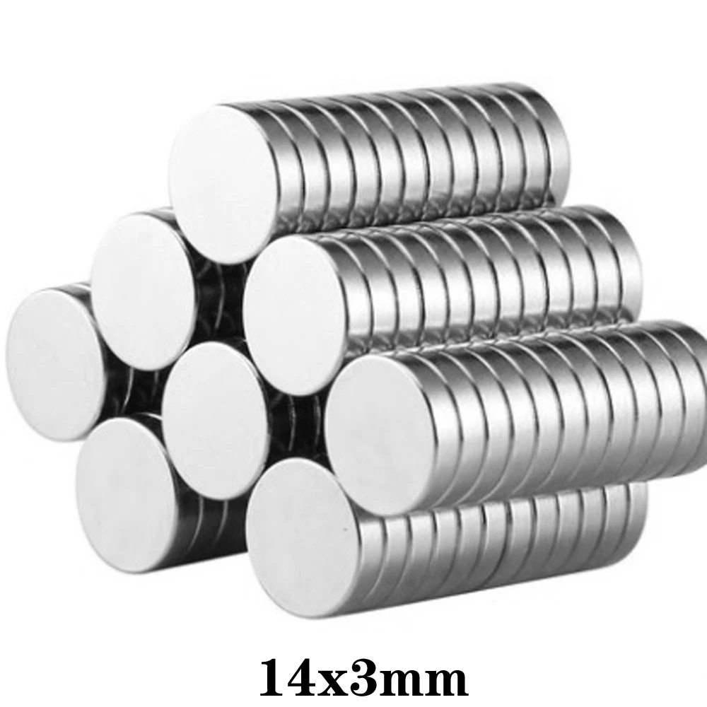 

5~150pcs 14x3 mm Rare Earth Magnet Diameter 14x3mm Fridge Round Magnets strong 14mm x 3mm Permanent Neodymium Magnetic 14*3 mm