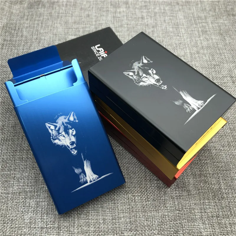 Чехол для сигарет King Wolf ультратонкий из алюминиевого сплава | Дом и сад