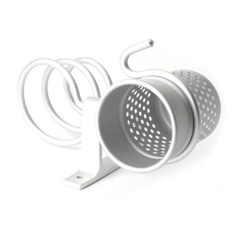 Настенный держатель для фена алюминиевый гребня стойка набор органайзеров