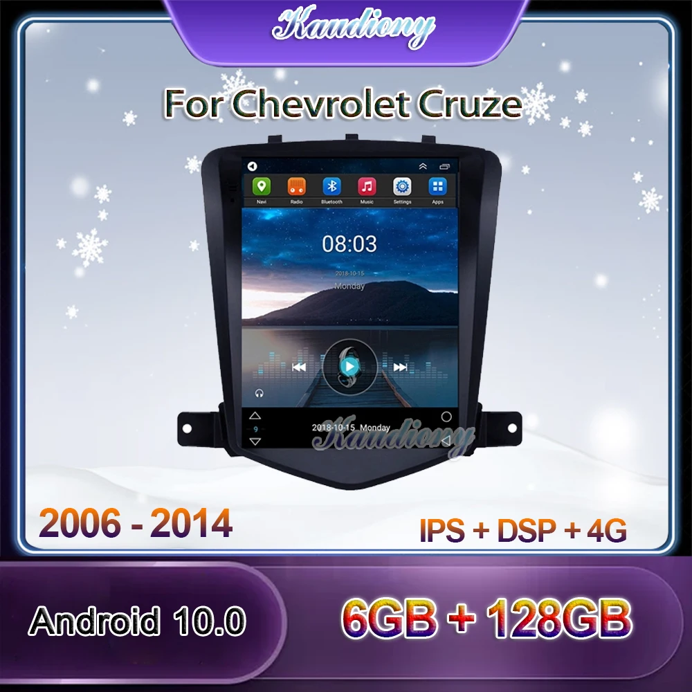 Автомагнитола Kaudiony 10 4 дюйма Android 0 для Chevrolet Cruze Dvd мультимедийный плеер GPS