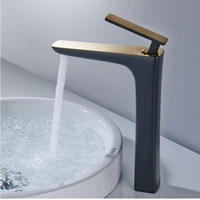 basin mixer tap solid brass hot and cold bathroom black gold mixed water sink faucet