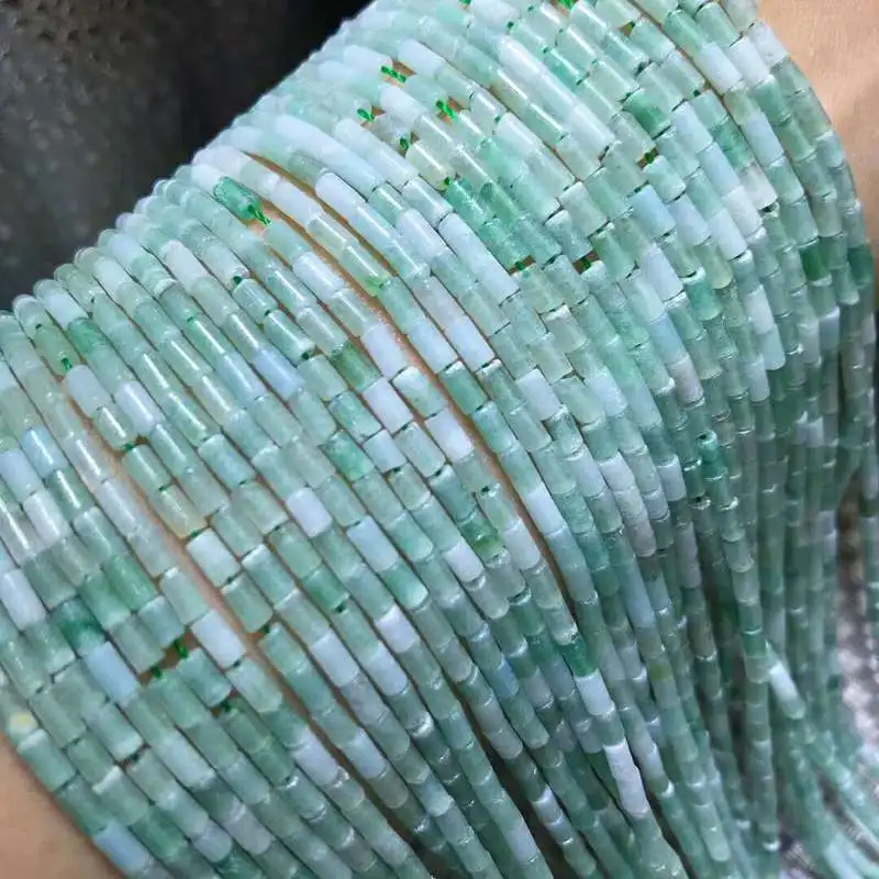 2x4mm Natural Crystal New Tube Loose Beads Semi-finished Small Code Jewelry Making Necklace DIY Bracelet Accessories 39cm - купить по