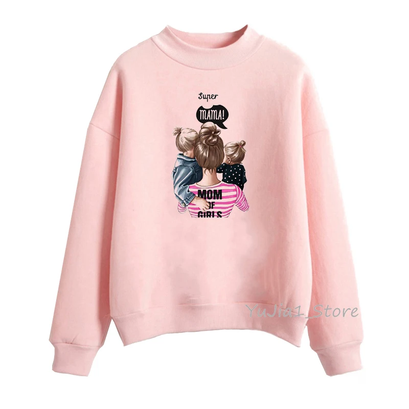 Y33026 P Vogue Super Mom Толстовка kawaii с графическим принтом sudadera mujer super mama толстовка с капюшоном Женская Толстовка Зимняя розовая одежда уличная одежда - Цвет: Y33026 P