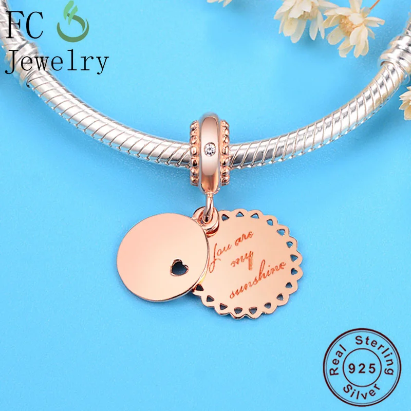 FC ювелирные изделия подходят к оригинальным браслетам Pandora брелоки 925 пробы