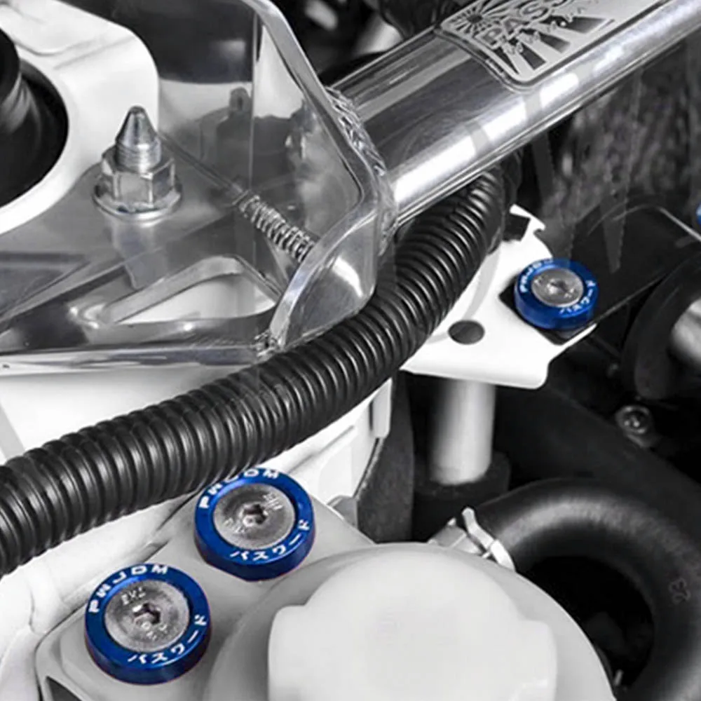 Стильные алюминиевые шайбы для крыльев JDM (10 шт./упак.) и болты M6 Honda Civic Integra RSX EK EG