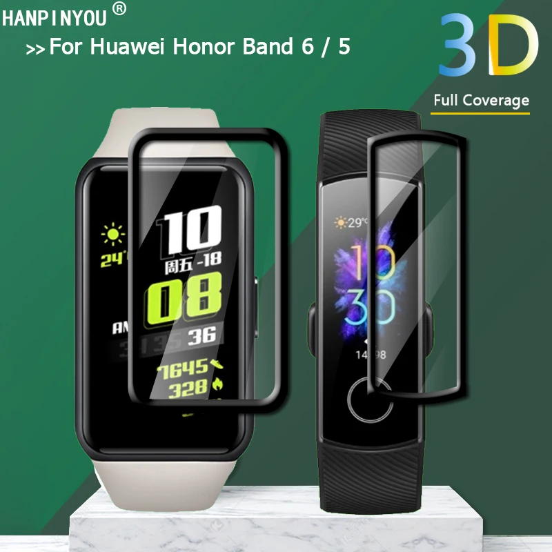 

Для Huawei Honor Band 6 / 5 полное покрытие 3D изогнутое покрытие мягкая ПММА ПЭТ пленка протектор экрана (не закаленное стекло)