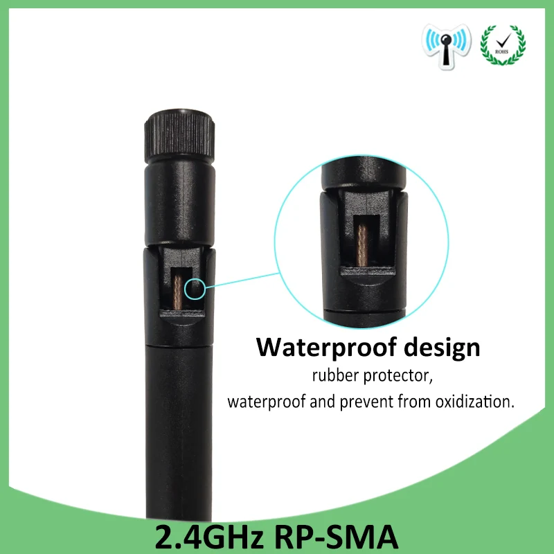 EOTH 10pcs 2.4g antenna 5dbi sma female wlan wifi 2.4ghz antene pbx iot module router tp link signal receiver antena high gain
