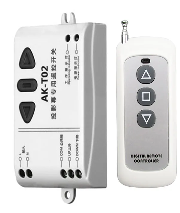 AK-T02 RF Беспроводной пульт дистанционного управления и получения спереди