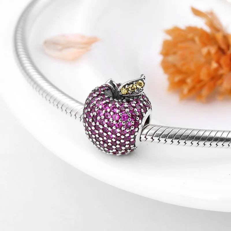 Женский браслет из серебра 925 пробы с красным Цирконом | Украшения и аксессуары