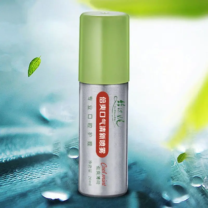 

20ml Breath Freshener Oral Spray Mint Bad Odor Halitosis Treatment Clean Mouth U2JD