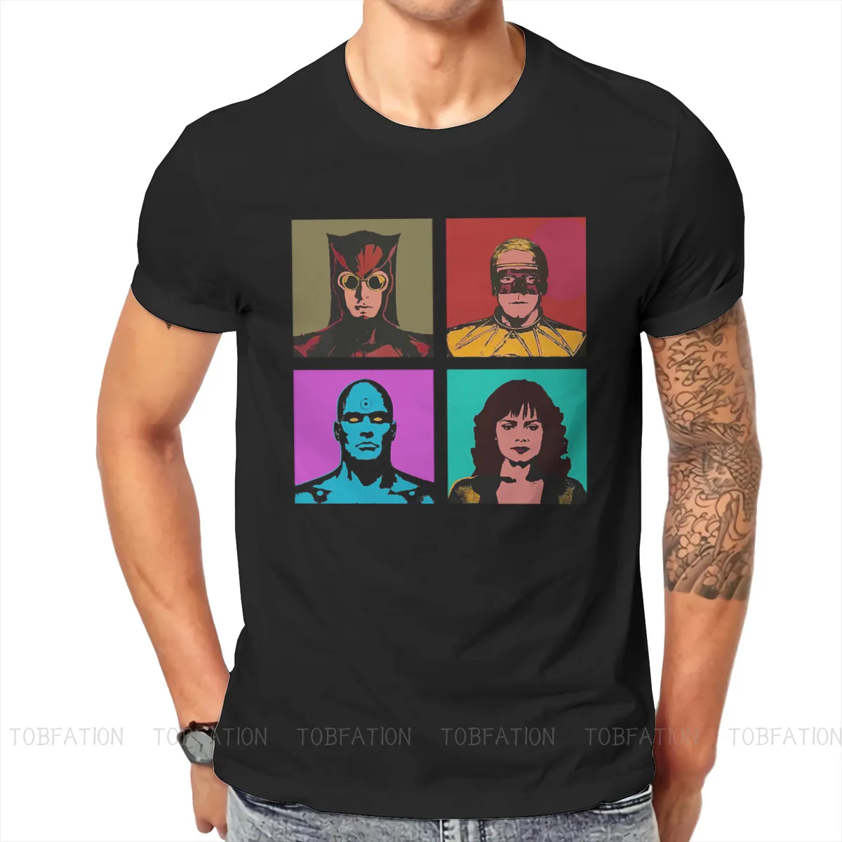 

Классическая футболка из чистого хлопка с надписью «Pop Art Culture»