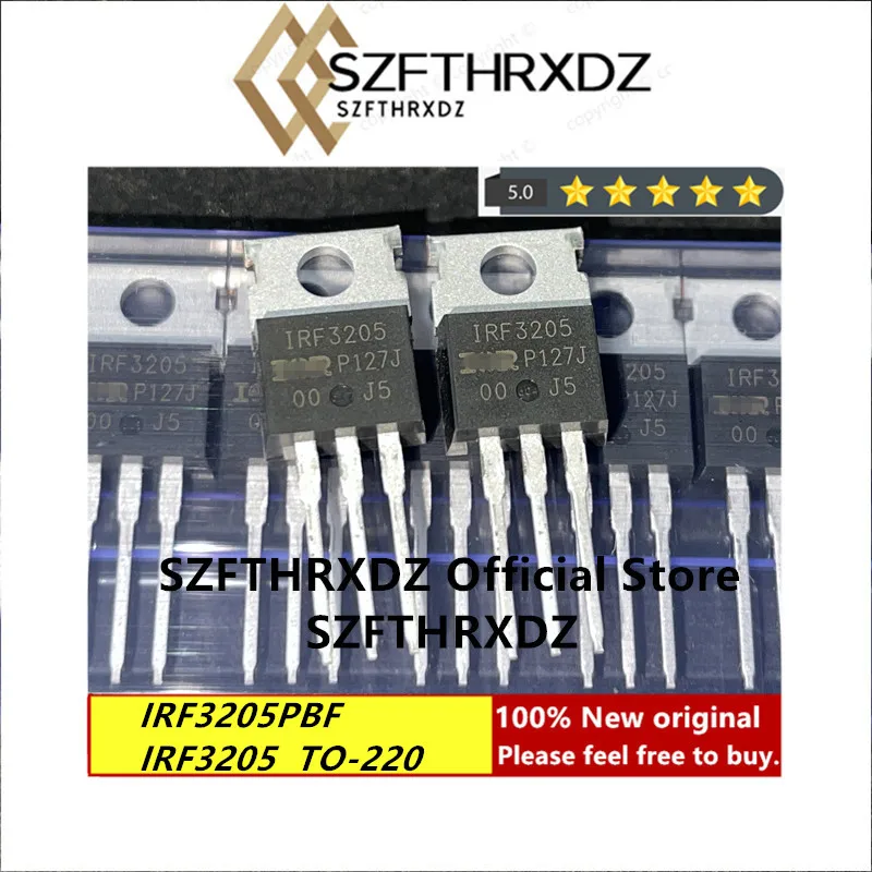 

100% new original IRF3205PBF TO220 IRF3205 TO220 Origin China MOSFET MOSFT 55V 110A (10PCS)