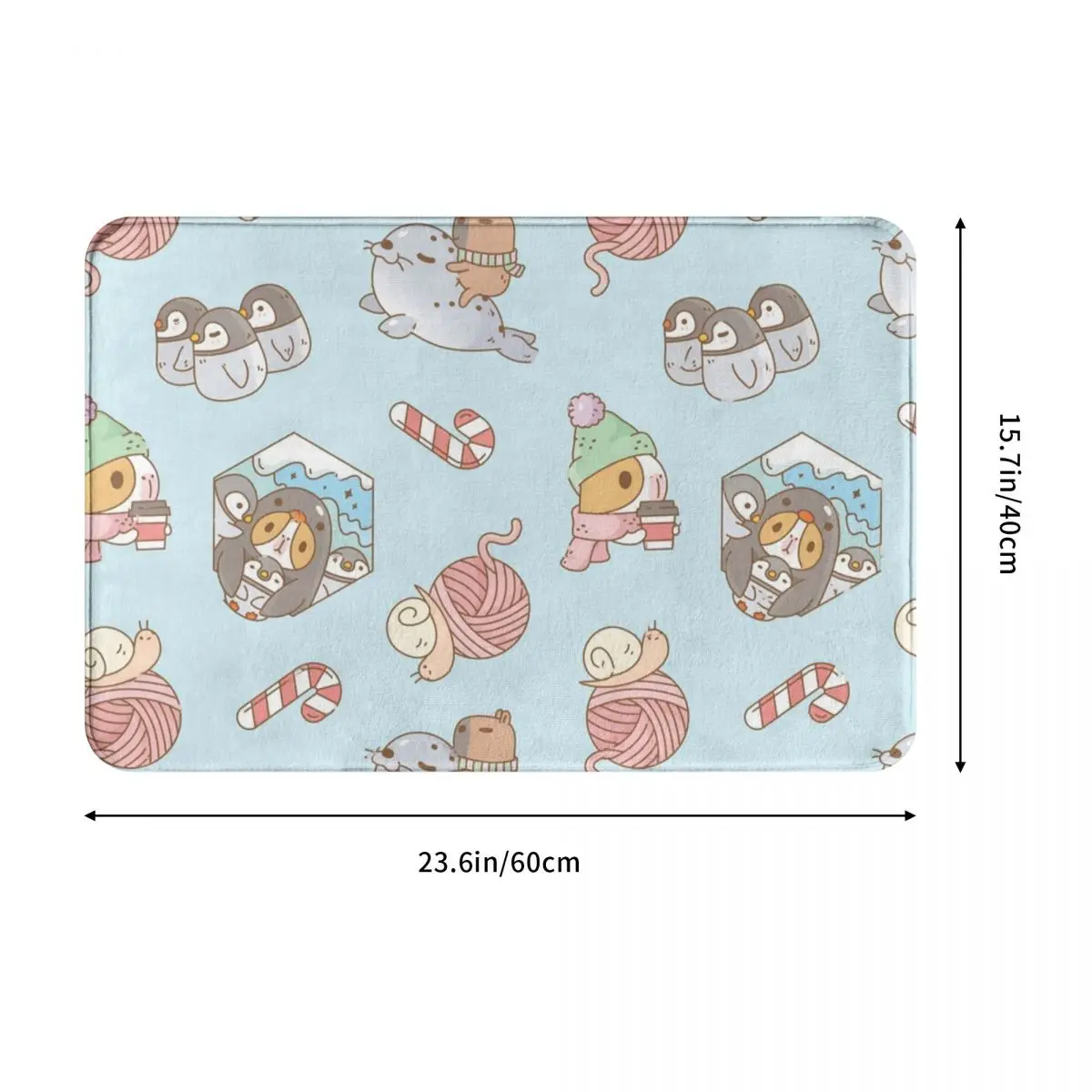 Коврик для отдыха Bubu с морской свиньей на Южном полюсе домашний