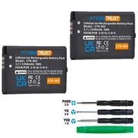 2 pack 1350mah ctr003 ctr 003 battery for nintendo 3ds 2ds xl 2ds console ctr 003 replacement battery with tools