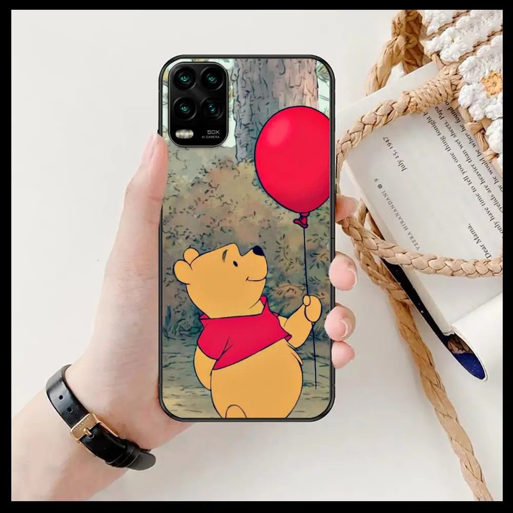 Winnie Pooh Bear cartoon Phone Case For XiaoMi Redmi Note 11 10 9S 8 7 6 5 A Pro T Y1 Black Cover Silicone Back Pre style cover | Мобильные