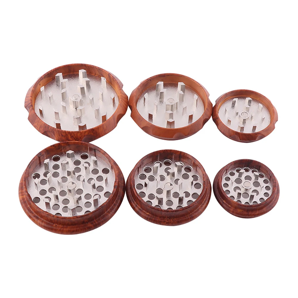 Красный деревянное зерно смолы сорняков Точильщик 4 слоя машина жернов для трав