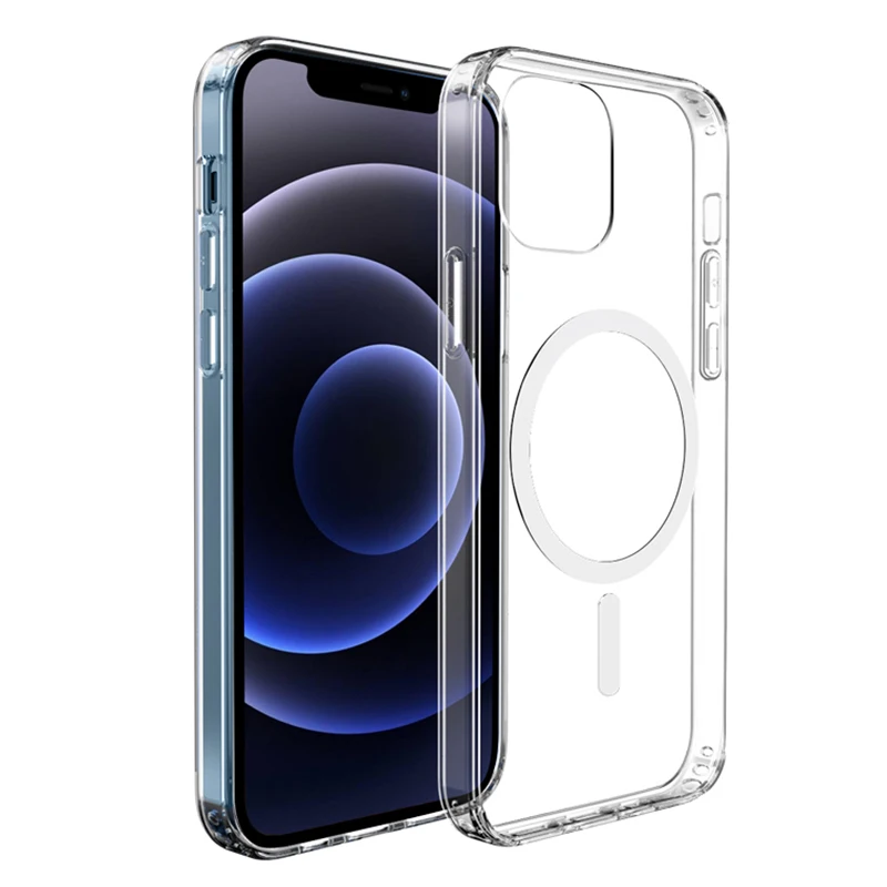 

charger Magnetic Case For iPhone xs xr For Magsafe apple Phone 12 11ProMax Wireless Charging Shockproof Transparent Magnet Cover