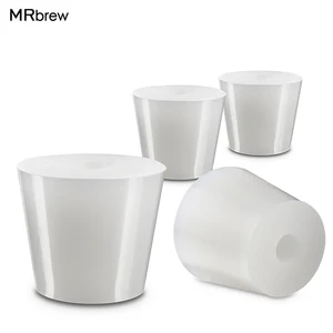 Пробка воздушная силиконовая для пищевых продуктов Carboy, пробки воздушные с отверстием 8 мм для ферментации пива инструменты для уплотнения, 4 шт.