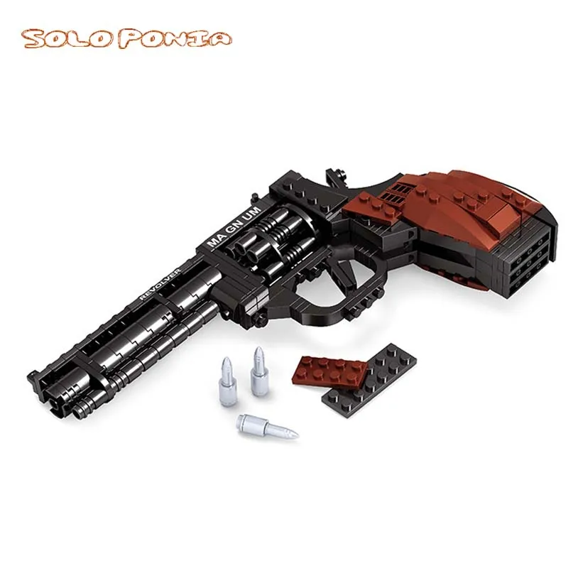 Ausini Guns Technic Pistol Gun Model SWAT WW2 Police Weapon Moc Building Block Construction piston Toys | Игрушки и хобби
