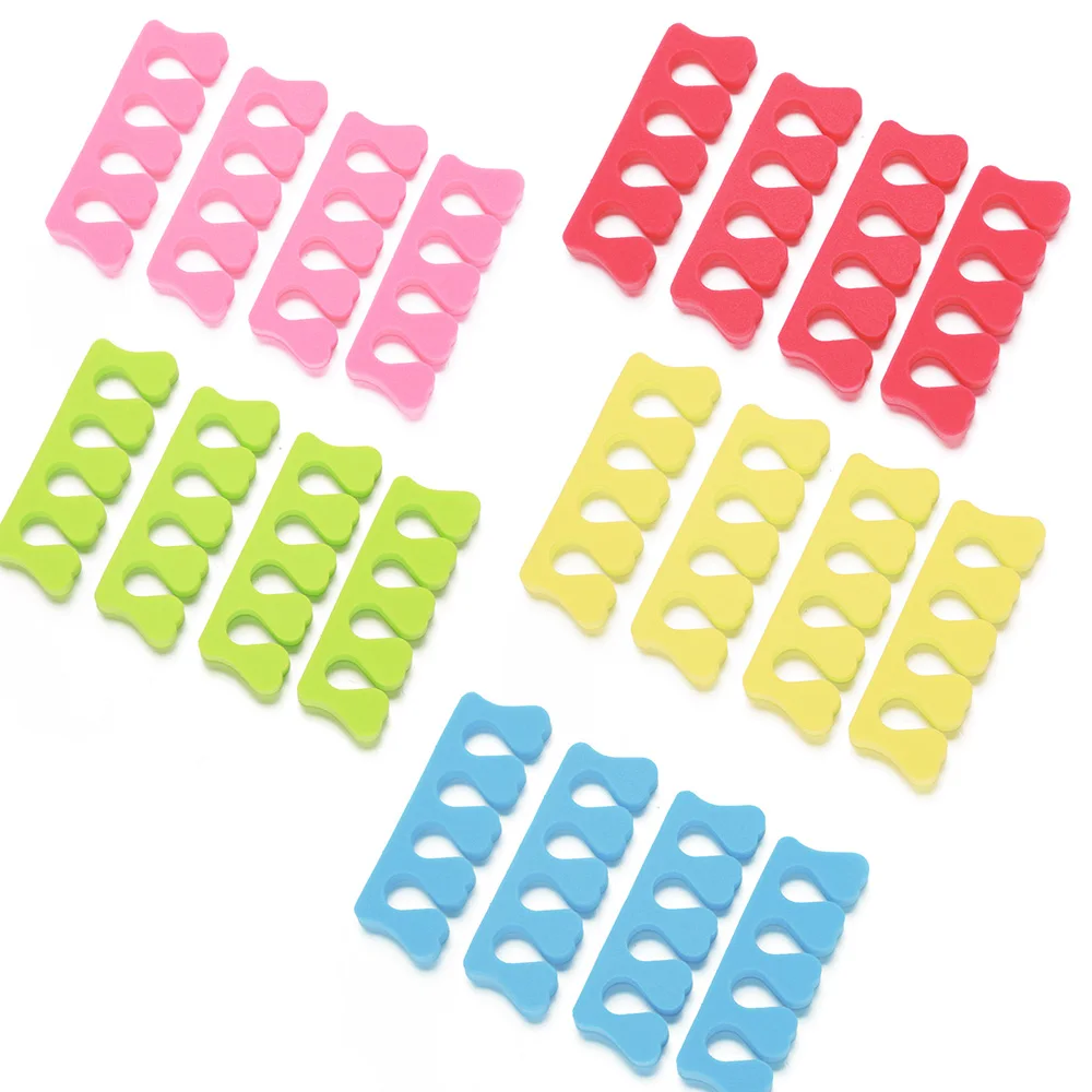 Случайный 50 шт пены губки сепараторы пальцев рук и ног разделитель гель лак