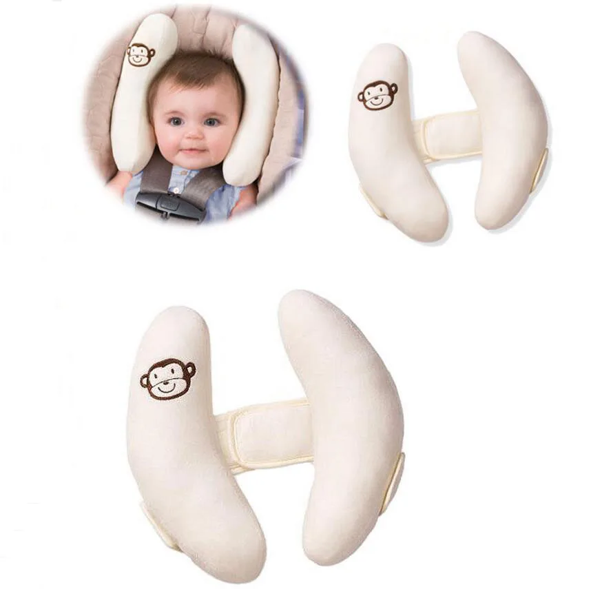 Мягкая регулируемая подушка для защиты головы ребенка детское автокресло