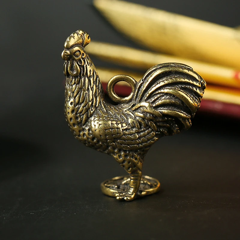 

Table Pendant Ornament Decoration Retro style Chicken Keychain Miniature