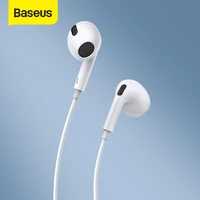 baseus c17 type c earphones in ear hearphone wired headset with mic for smart phone