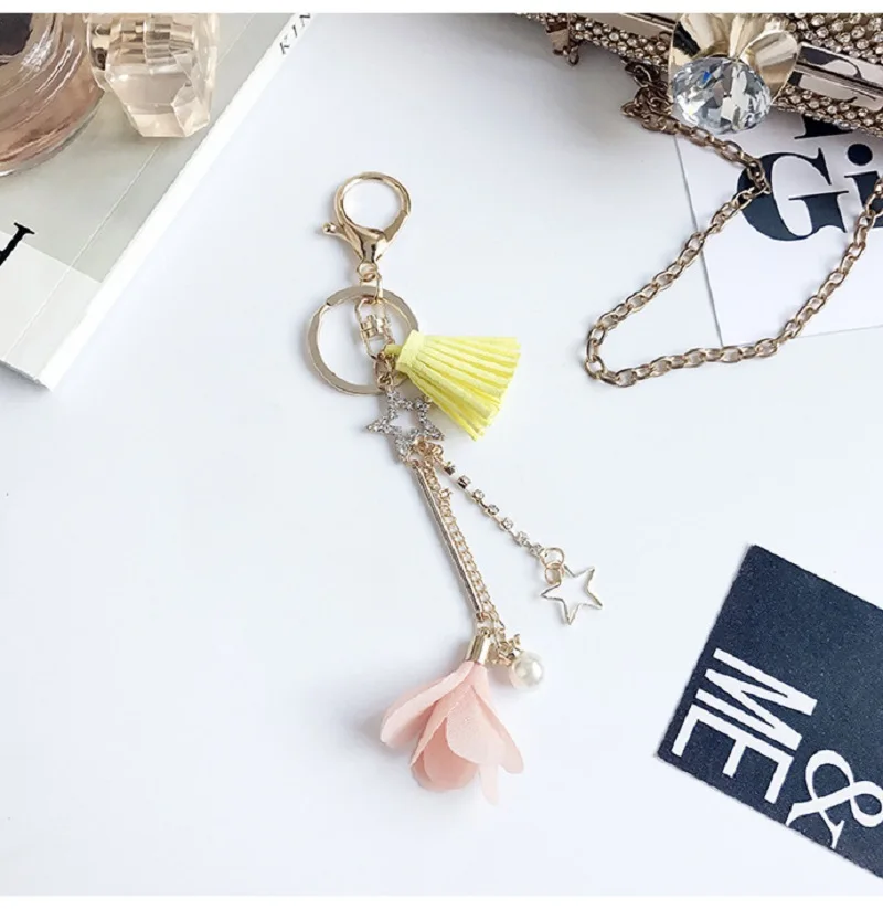 Корейская версия оригинальный брелок для ключей в виде звезды новинка модное