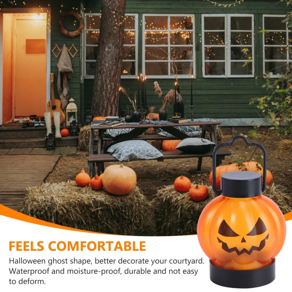 

6Pcs LED Night Lamp Light Ornament Party Festival Lamp Prop (Orange)