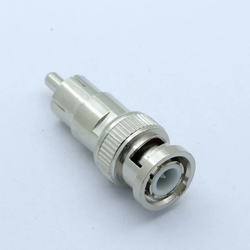Никелированный металлический Переходник BNC папа RCA 10 шт./лот|Соединители| |