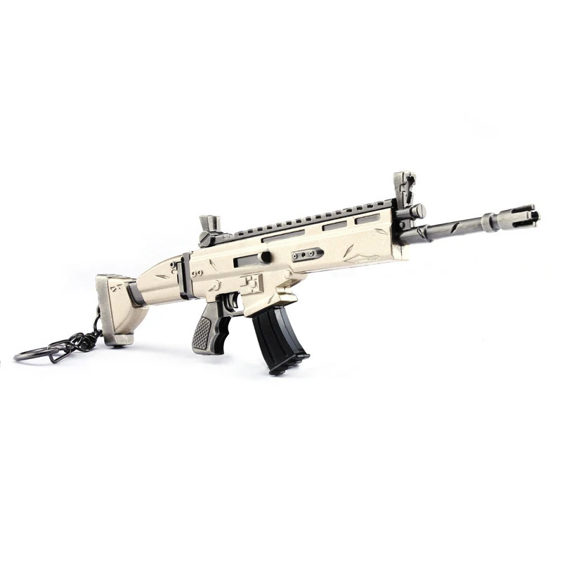 Шрам мини игрушечный пистолет винтовка модель оружия из сплава брелок реквизит