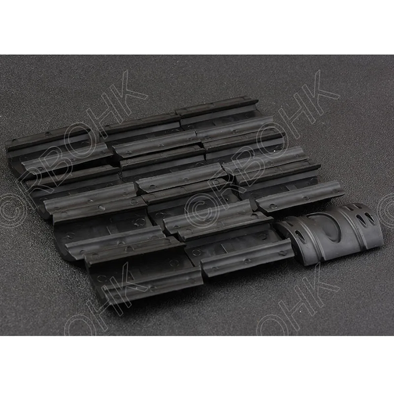 Тактические направляющие Пикатинни 20 мм 12 шт. защитные накладки M3166|rail rubber|picatinny