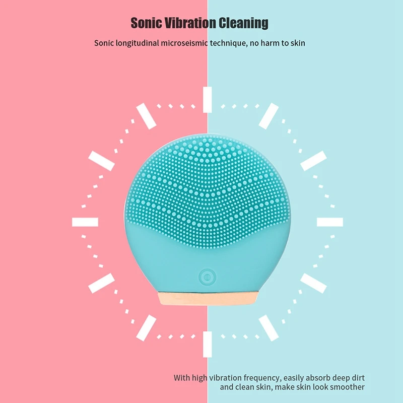 EAS-электрическая вибрационная Очищающая щетка для лица удаления черных точек