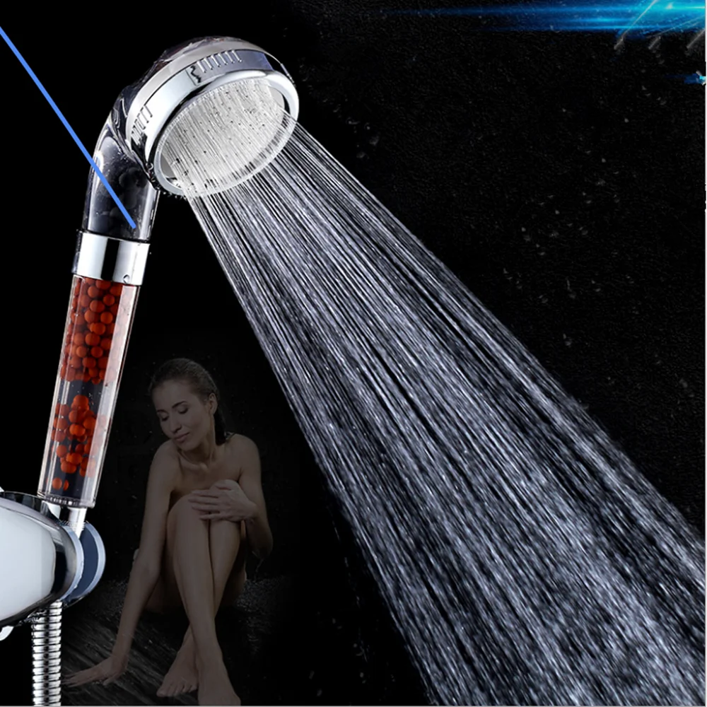 Анионная Душевая насадка под давлением для ванной водонагреватель ручная