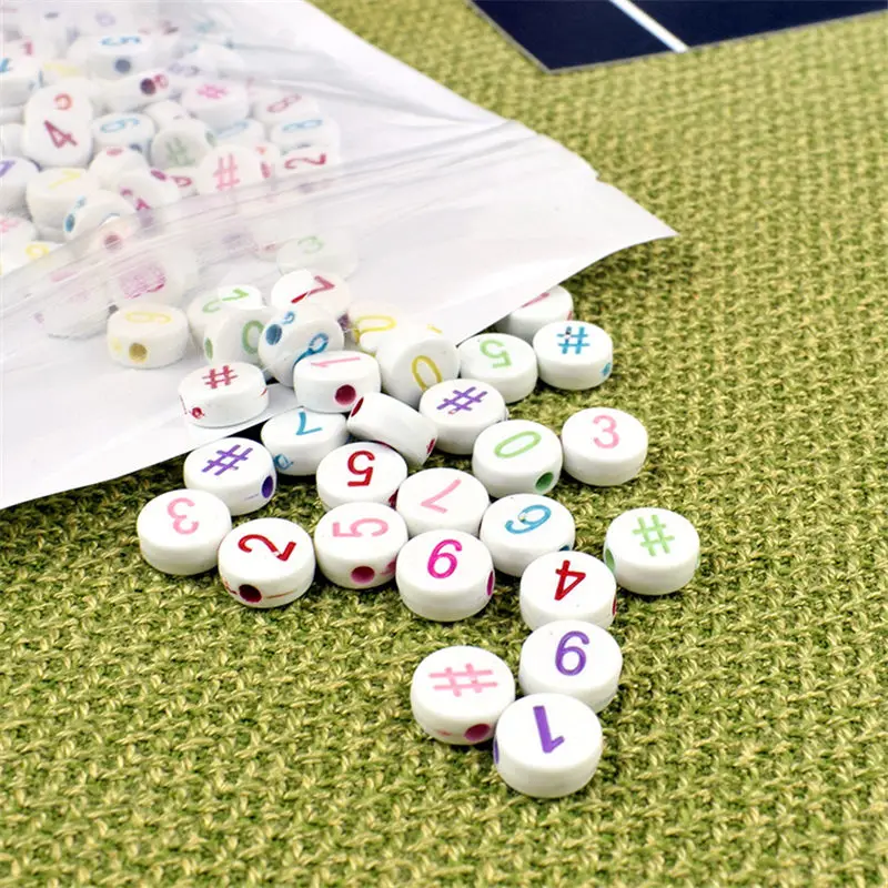 100 шт./лот прозрачный наполнитель для слайма красочные буквы квадратные