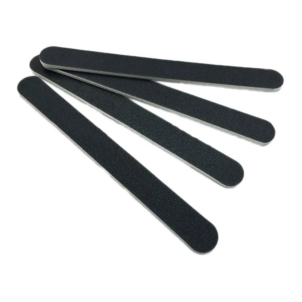 Профессиональная черная пилка для ногтей 10 шт. 100/180 шлифовальные пилки