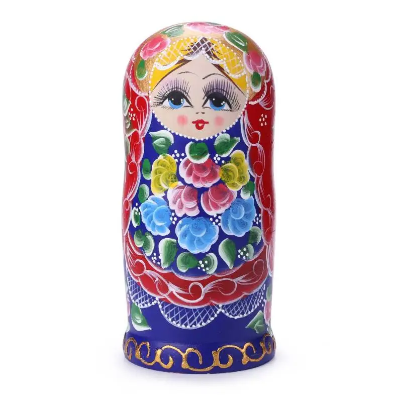 Русские куклы, Матрешка, деревянные классические цветные цветы, ручная работа, Матрешка, ручная краска, игрушки для детей, рождественские подарки